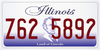 IL license plate Z625892