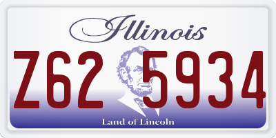 IL license plate Z625934