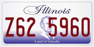 IL license plate Z625960
