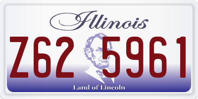 IL license plate Z625961
