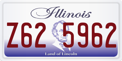 IL license plate Z625962