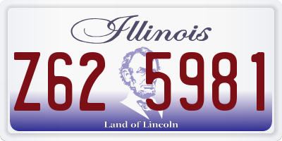 IL license plate Z625981