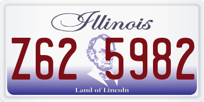 IL license plate Z625982