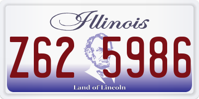 IL license plate Z625986