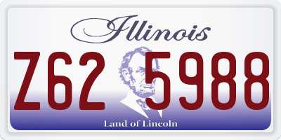 IL license plate Z625988
