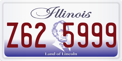 IL license plate Z625999