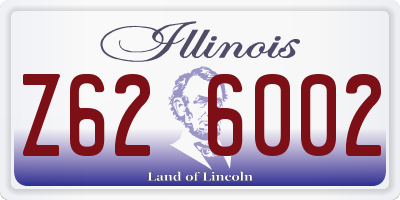IL license plate Z626002