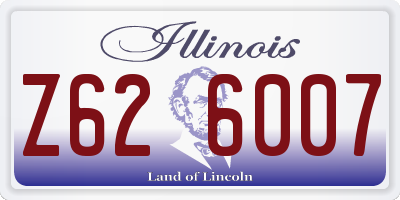 IL license plate Z626007