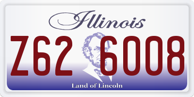 IL license plate Z626008