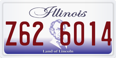 IL license plate Z626014