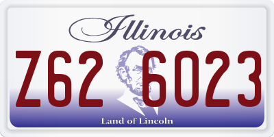 IL license plate Z626023