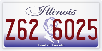IL license plate Z626025