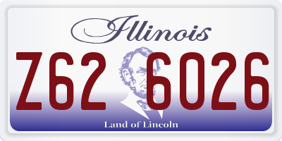 IL license plate Z626026