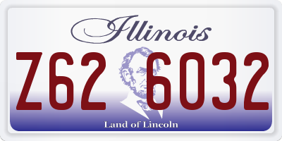 IL license plate Z626032