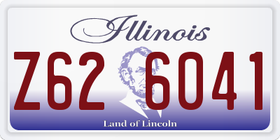 IL license plate Z626041