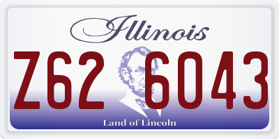 IL license plate Z626043