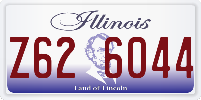 IL license plate Z626044