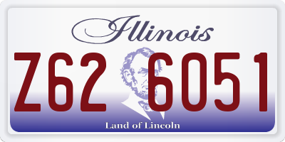 IL license plate Z626051
