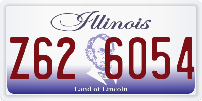 IL license plate Z626054