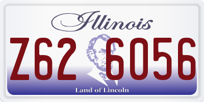 IL license plate Z626056