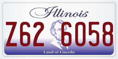 IL license plate Z626058