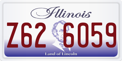 IL license plate Z626059