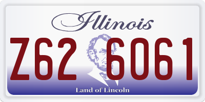 IL license plate Z626061