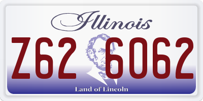 IL license plate Z626062