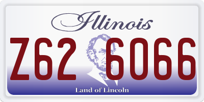 IL license plate Z626066