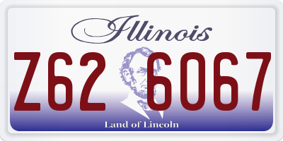 IL license plate Z626067