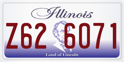 IL license plate Z626071