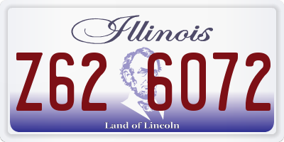 IL license plate Z626072