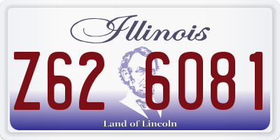 IL license plate Z626081