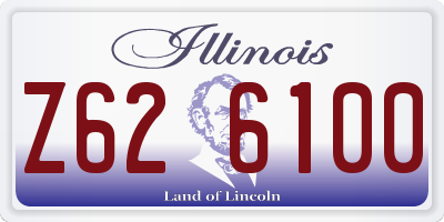 IL license plate Z626100