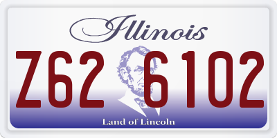 IL license plate Z626102