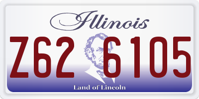 IL license plate Z626105
