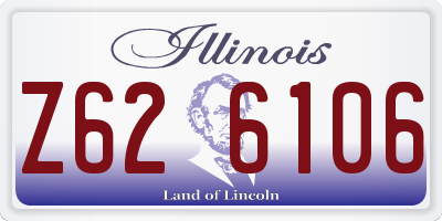 IL license plate Z626106