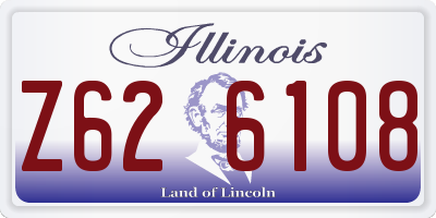 IL license plate Z626108