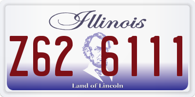 IL license plate Z626111