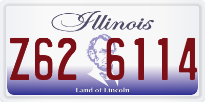 IL license plate Z626114