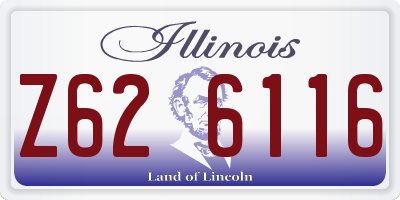 IL license plate Z626116