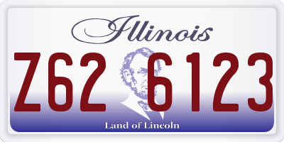 IL license plate Z626123