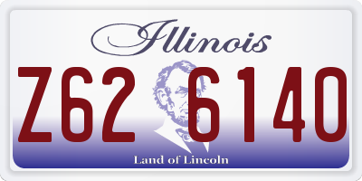 IL license plate Z626140