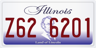 IL license plate Z626201