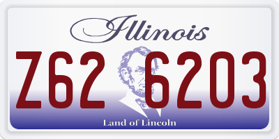 IL license plate Z626203