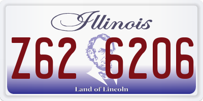 IL license plate Z626206