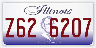 IL license plate Z626207