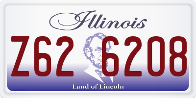 IL license plate Z626208