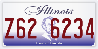 IL license plate Z626234