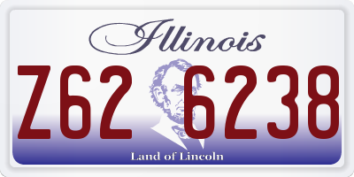IL license plate Z626238
